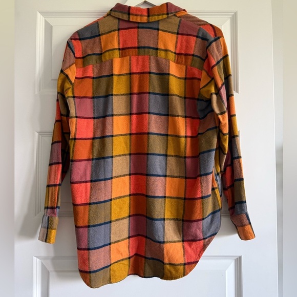 NWOT Madewell Flannel Sunday Shirt in Emmy Plaid - Picture 9 of 10
